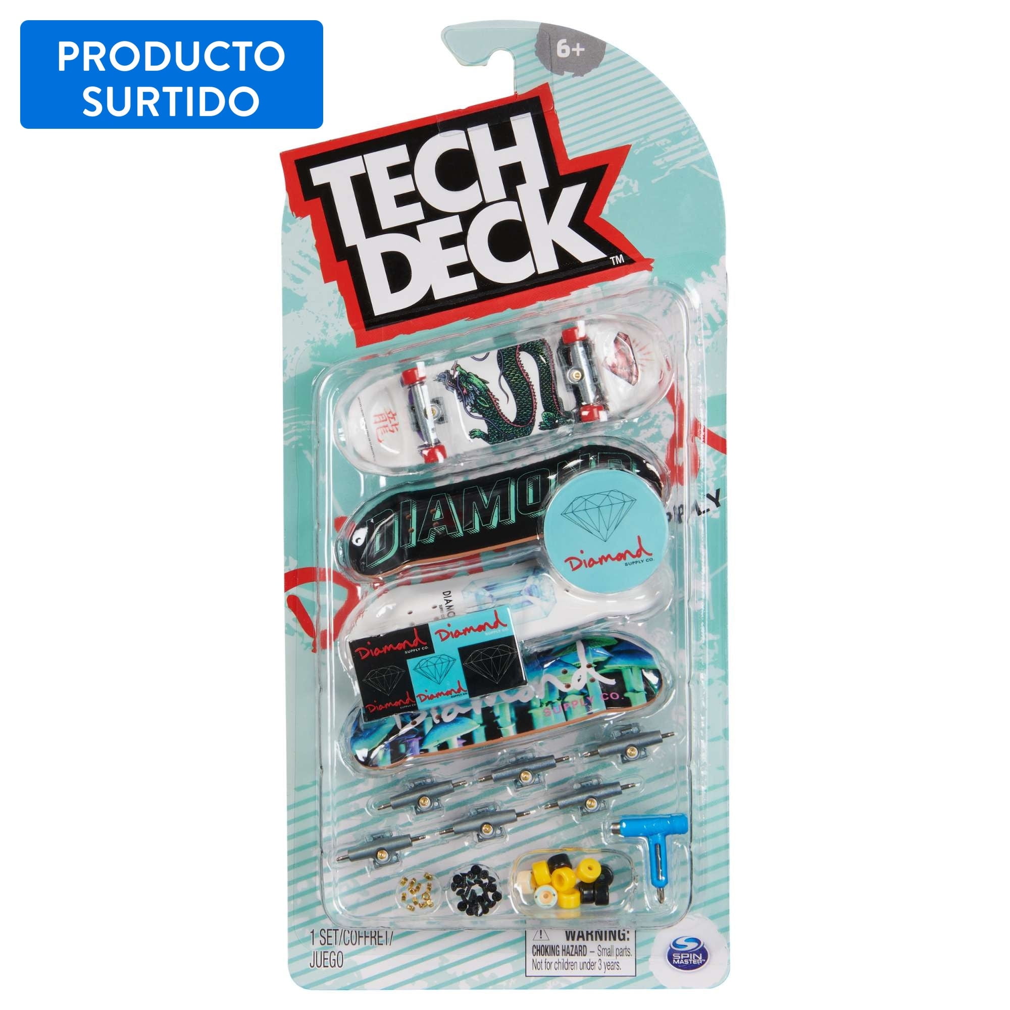 Skate Mini Para Dedostech Deck Pack De 4 Surtido