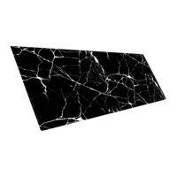 Bothyi - Alfombra De Piso De Mármol Alfombra De Puerta Alfombra Larga Alfombra Alfombra De Entrada Negro Blanco