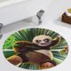 thumbnail image 5 of Kung Fu Panda Alfombra Redonda de Felpa Coral, Antideslizante, No Desprende Pelusas, Lavable y Duradera para Salón, Dormitorio y Habitación de Niños 60cm, 5 of 6