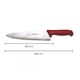 thumbnail image 3 of Cuchillo Medio Golpe Rojo Hoja De 25 4 Cms, 3 of 4