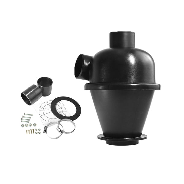 Recambios para aspiradora con filtro ciclónico de 50 mm, colector de polvo, separador ciclónico extraíble para residuos de construcción y carpintería