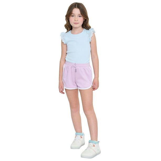 Short Niña Kids Punto Lila Corona