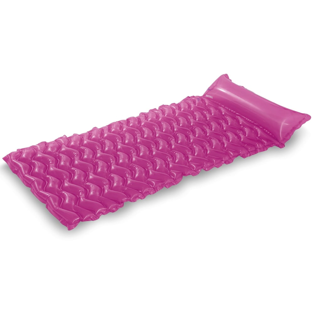 Colchoneta Inflable Intex Sea Wave 229 X 86 Cm, Rosado