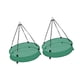 thumbnail image 4 of Paquete de 2 comederos para pájaros, cuencos colgantes, fácil instalación, decoración importante, aro para comedero de pájaros para exteriores, jardín, 4 of 5