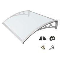 Ioensy - Toldo Para Ventana, Toldo Resistente Para Patio, Marquesina Para Puerta, Para Balcón, Ventana De Techo, Color Blanco, 60Cm X 100Cm