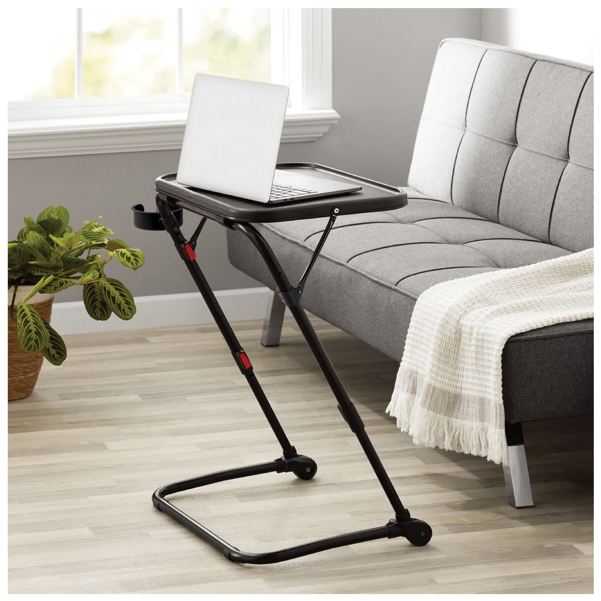 Mainstays - Mesa Plegable Ajustable 53x37.5x48.8 Cm Negro