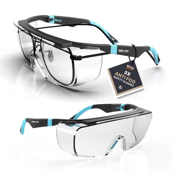 Anteojos de seguridad DEX FIT SG210N OTG 3X resistentes al empañamiento