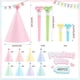 thumbnail image 2 of Sombreros de fiesta Qenk Rainbow Pastel Cone Macaron, 48 unidades, para niños, 2 of 7