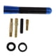 thumbnail image 1 of Decoración De Antena Rechoncha De Coche Universal De Estilo De Fibra De Carbono De 8 Cm + Tornillo Azul, 1 of 3