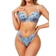 thumbnail image 1 of INSPIRE CHIC Conjunto de Lencería para Mujer Sujetador con Aros y Relleno Floral y Braguita de Cintura Baja 2 Piezas Ropa Interior L Azul, 1 of 5