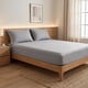 thumbnail image 2 of Sábana Ajustable, Sábanas de Cama de Poliéster con Ondas para Máxima Comodidad y Durabilidad en Cualquier Configuración de Dormitorio Gris Claro 78.0x79.9 pulgadas, 2 of 5