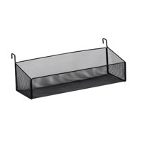 Magideal - Estante Multiusos Para Mesita De Noche, Cesta De Almacenamiento Colgante, Organizador De Pared, Archivador Para Libros, Periódicos, Pañuelos, Bebidas, Grande Negro