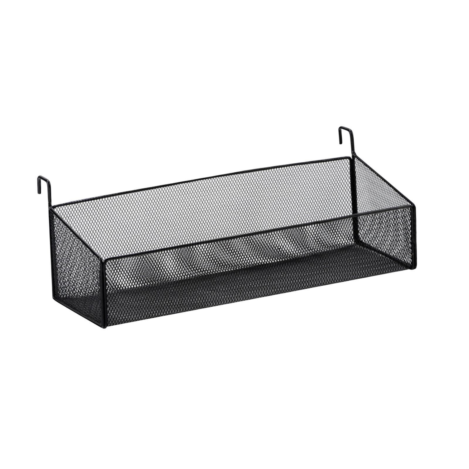 Magideal - Estante Multiusos Para Mesita De Noche, Cesta De Almacenamiento Colgante, Organizador De Pared, Archivador Para Libros, Periódicos, Pañuelos, Bebidas, Grande Negro