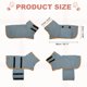thumbnail image 2 of Uxcell Abrigo Secador para Perros, Batas para Perros para Después del Baño Bata Súper Absorbente Toalla Suave Ajustable, (XS, Gris y Ribete Naranja), Diseñado para Secado Rápido, 2 of 7