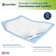 thumbnail image 3 of Almohadillas desechables HALYARD Premium 30 x 36 cm, 40 almohadillas azules, 3 of 6