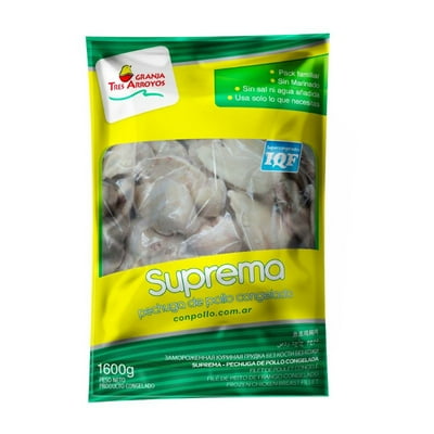 Pollo Pechuga Deshuesada Congelada 1,6 Kg Granja Tres Arroyos