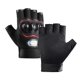 thumbnail image 4 of Guantes De Motociclismo De Medio Dedo, Transpirables, Para Exteriores, Para Escalada, Caza, Etiqueta Roja Colorida, 4 of 5