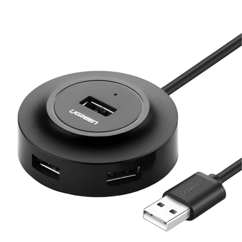 Hub Usb 2.0 A A 4 Puertos Usb 2.0 A Negro Ugreen