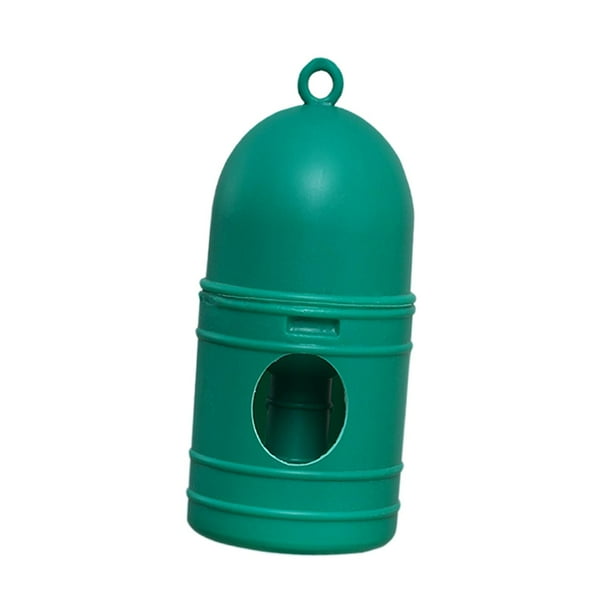 Dispensador de agua para loros con asa, contenedor de gran capacidad, sistema de para palomas, taza de riego para palomas, ganado, jaulas, , VERDE