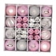 thumbnail image 4 of Juego de 44 Uds de Adornos de Bolas de Navidad, Decoraciones Colgantes para árbol de Navidad, Gotas Colgantes Ligeras para Decoración de Navidad, Sumi Plata Rosa, 4 of 5