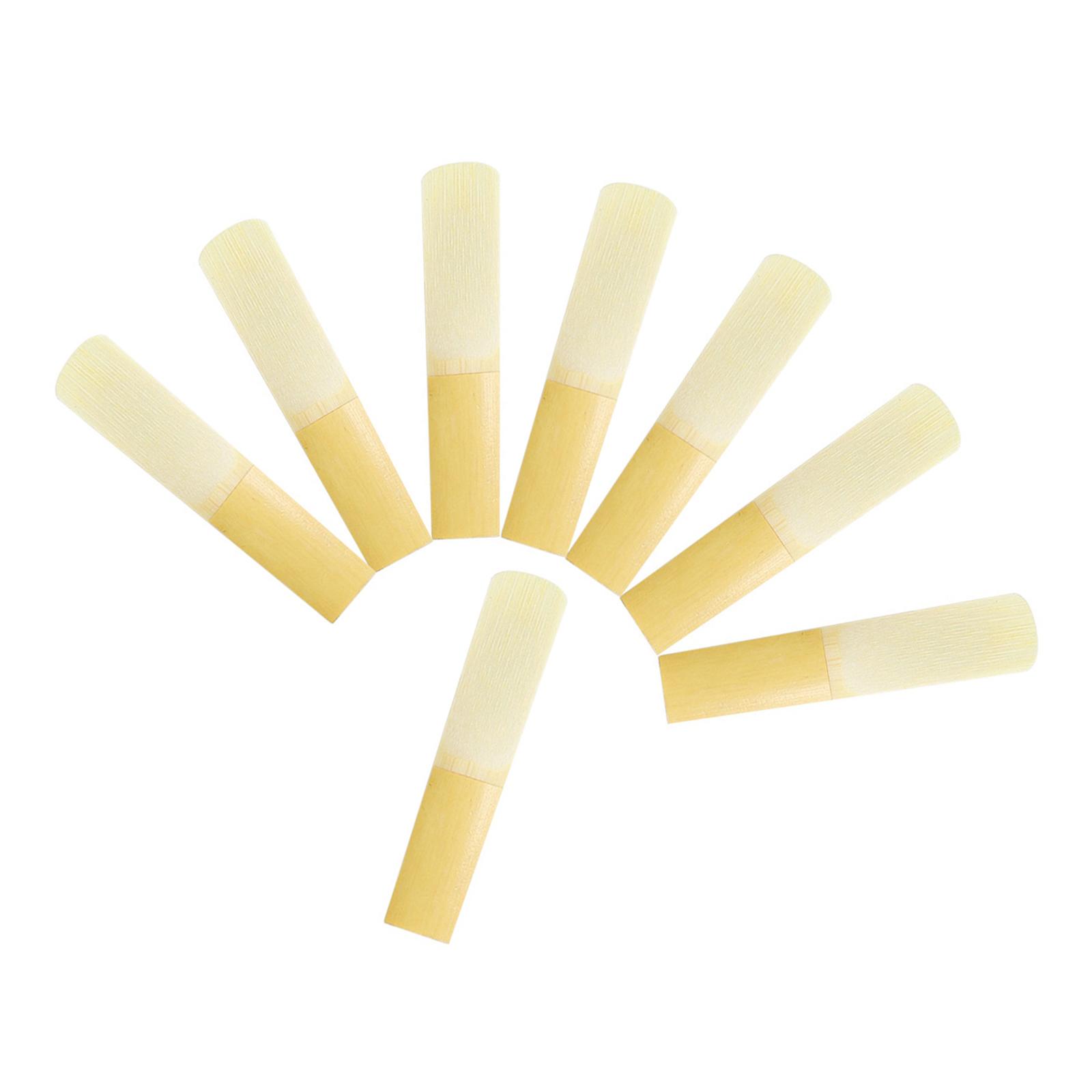 Magideal - 8Pcs Tenor -Saxophone -Schilfschilfs, Fuerza 2.5, Con Casos Individuales Accesorios De Instrumentos Musicales Saxofonos Para Jugadores Profesionales