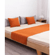 thumbnail image 2 of Piecera de cama terciopelo plush king + 2 fundas 70x210 cm color naranja, 2 of 2