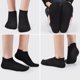 thumbnail image 3 of Xiao Hua 8 Pares de Calcetines Tobilleros, Calcetines Delgados de Algodón, Calcetines Delgados Deportivos de running de Corte Bajo Invisibles con Correa en el Talón, Negro, 3 of 4