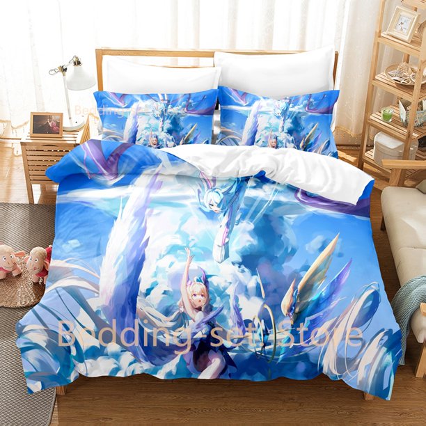 Anime Music Elira Pendora Bedding Set Duvet Cover Comforter Bed Set Quilt Cover Pillowcase Boys Girls Adult Bed Sheets