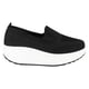 thumbnail image 1 of Mocasín Plataforma Slip-On Beth Negro Alquimia, 1 of 7