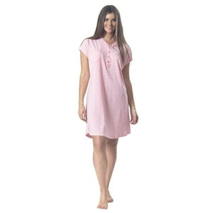 Mon Amour - Camisola Algodón Estampado Estrellas Manga Corta Con Botones