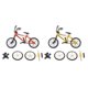 thumbnail image 1 of Juego De Juguete Modelo De Bicicleta Con Dedos Naranja + Amarillo, 1 of 5
