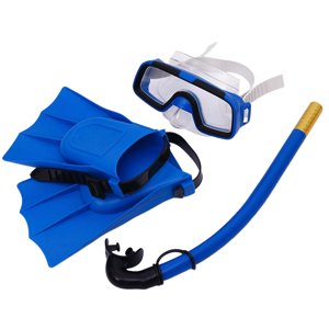 Ioensy - Niño Niños Snorkel Set Gafas Snorkel Aletas Engranaje Natación Azul