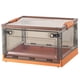thumbnail image 2 of Caja De Almacenamiento Plegable Multiusos Caja De Almacenamiento Apilable Para CD Marrón Naranja, 2 of 5