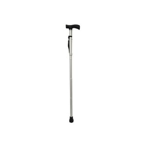 Maxcare - Baston Plegable Gris Nuevo Mango Plateado