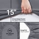 thumbnail image 4 of Sábana bajera ajustable Utopia Bedding, doble, de microfibra gris, 4 of 6