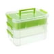 thumbnail image 3 of Caja De Almacenamiento Apilable, Contenedor De Almacenamiento Apilable, Esmalte De Uñas, Cuentas Para álbum De Recortes, Verde, 3 of 3