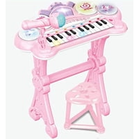 Total Upgrate - Juguete Teclado Piano Musical Microfono Rosado