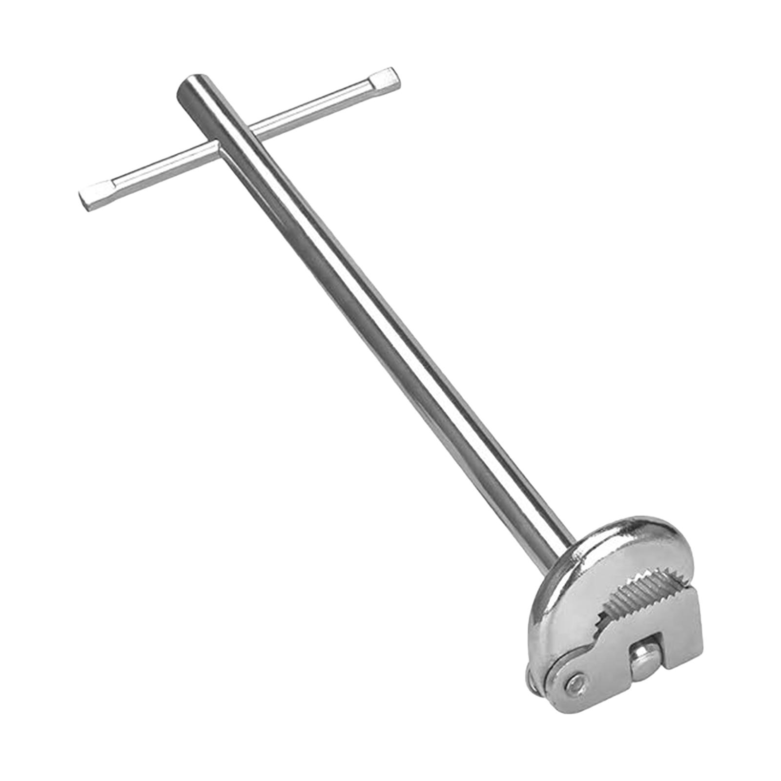 Magideal - Llave De Lavabo, Llave De Fontanero De Mandíbula Ajustable, Herramienta Multifuncional Compacta Para Drenaje De Bañera De Grifo En Espacios Reducidos, Llave Inglesa