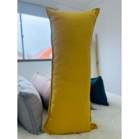 Todo Hogar Santiago De Chile - Cojín Con Detalles Bordados 35X90Cm - Mostaza