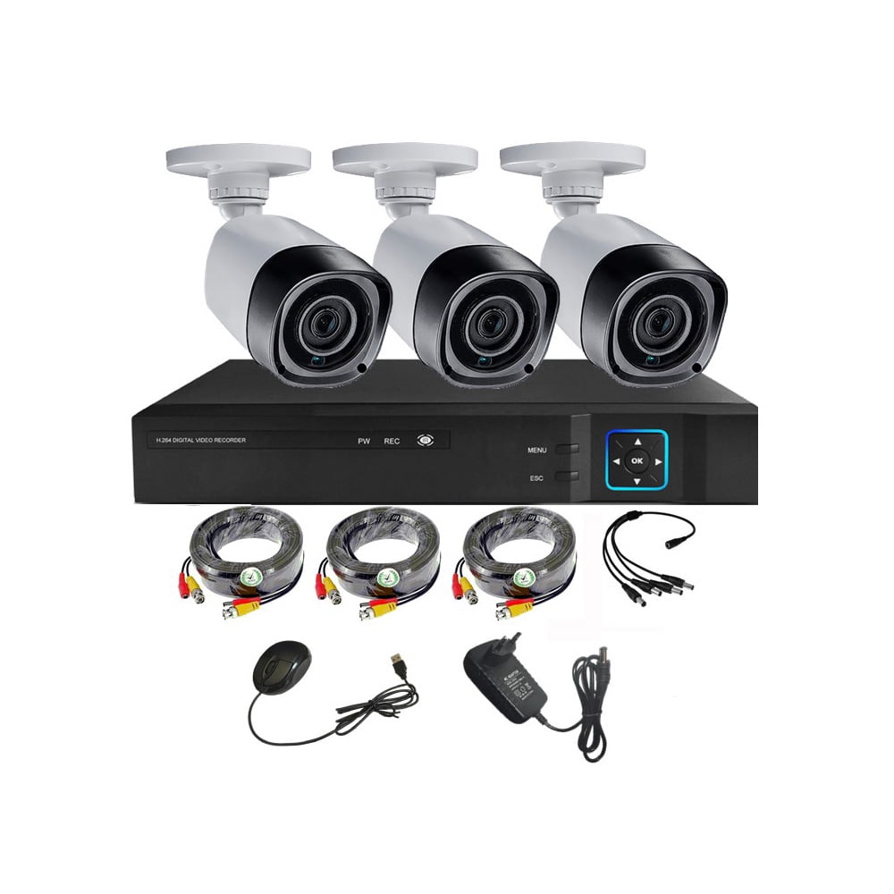 Vipa - Kit 3 Cámaras De Seguridad Exterior Hd 1mp - E32l