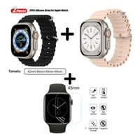 Fitpro - 2 Correa Ocean Smartwatch + Protector 45Mm Rosa Claro