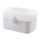 thumbnail image 3 of Caja Organizadora De Almacenamiento De Medicamentos Contenedor Con Candado Estuche De Transporte De Primeros Auxilios Blanco L, 3 of 5