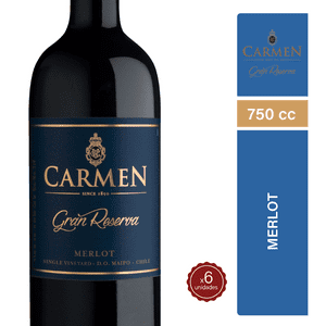Vino Carmen Gran Reserva Merlot 750Cc X6
