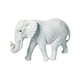 thumbnail image 4 of Elefante Estatua Mesa Resina Elefante Estatuilla Para Estante Vacaciones Escritorio Blanco, 4 of 5