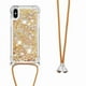 thumbnail image 1 of Funda FOXDOCK para iPhone X/Xs con Cuerda Ajustable, Brillo Líquido, Protección Antigolpes y Lente – Ideal para Regalo, 1 of 6