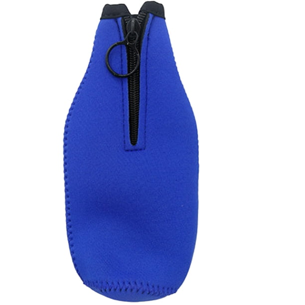 Bolsa de enfriamiento con cremallera simple, funda protectora para botella de cerveza de 330 ml, material de buceo