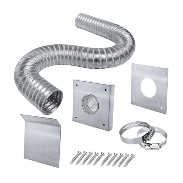 Juego de admisión de aire para estufa de partículas, tubo de ventilación de Metal multifuncional para estufas de partículas, accesorio de reemplazo de