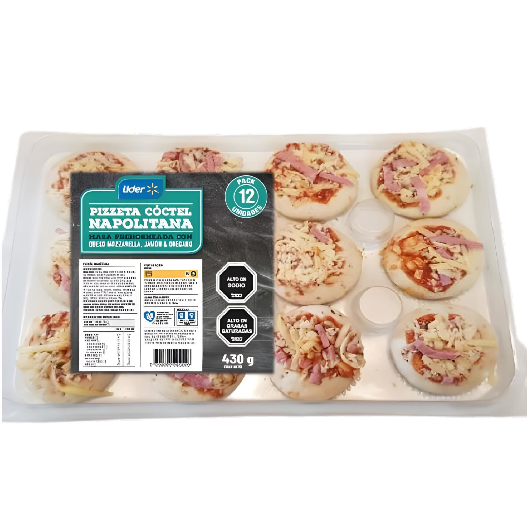 Pizzeta Coctel Napolitana 12 Un 430 g Lider
