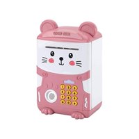 Importclick - Alcancía Electrónica Caja Fuerte Infantil Portátil Rosado