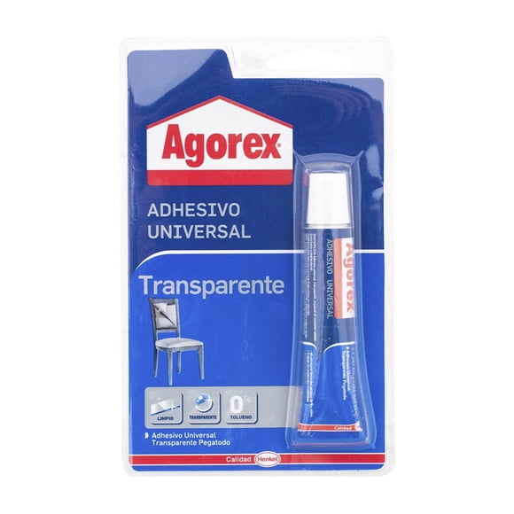 Agorex Adhesivo Universal Transparente 20 g, 1 Un